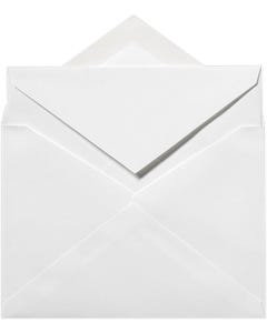 LEE Bar V Flap Outer Envelopes (5 1/2 x 7 1/2) - Brilliant White 100% Cotton