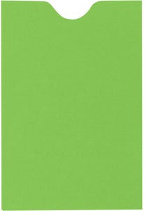 Lime Green 32lb Credit Card Sleeve (2 3/8 x 3 1/2)