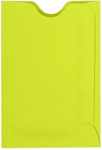 Wasabi Lime Green 32lb Credit Card Sleeve (2 3/8 x 3 1/2)
