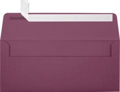 Vintage Plum Purple 32lb #10 Square Flap Envelopes (4 1/8 x 9 1/2) with Peel & Seal