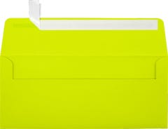 #10 Square Flap Envelopes (4 1/8 x 9 1/2) with Peel & Seal - Wasabi Lime Green