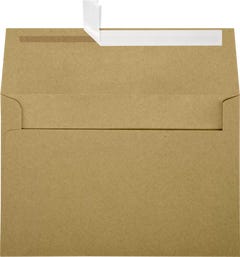 Brown Kraft Grocery Bag 28lb A8 Invitation Envelopes (5 1/2 x 8 1/8) with Peel & Seal