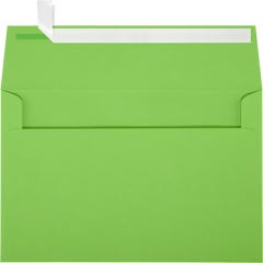 Lime Green 32lb A9 Invitation Envelopes (5 3/4 x 8 3/4) with Peel & Seal