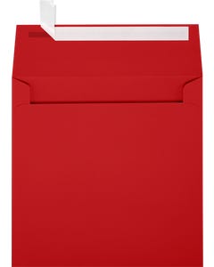 9 x 9 Square Envelopes with Peel & Seal - Ruby Red