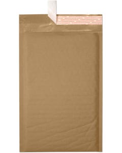 Brown Kraft 80lb 6 x 10 Bubble Mailer with Peel & Seal