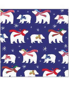 Polar Bear Christmas Wrapping Paper - 25 Sq Ft