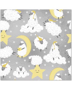 Large Wrapping Paper Roll (5 x 30) - Counting Sheep