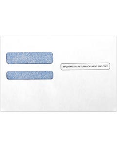 ACA Form Double Window Envelopes (5 3/4 x 8 3/4) with Peel & Seal - White with Blue Tint