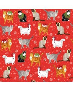 Christmas Cats 416 sq ft Wrapping Paper