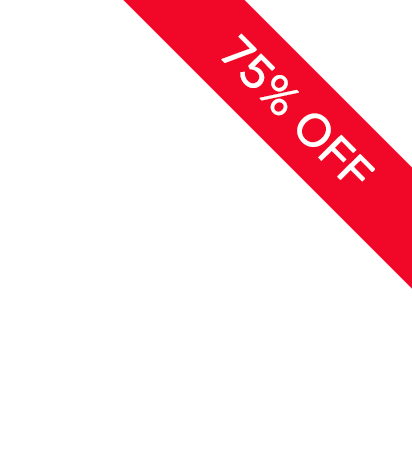 75% off - Top Right - Small Ribbon