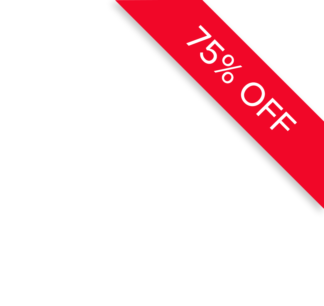 75% off - Top Right - Small Ribbon