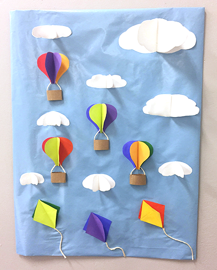 Sky themed DIY Paper Wall Art