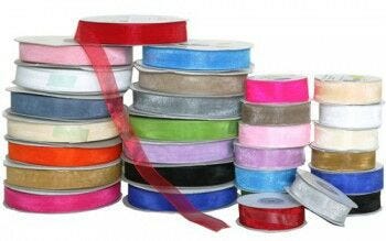 Sheer Ribbon homemade wedding program