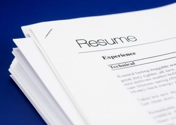 use letter size bond paper for resume