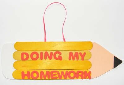 Pencil Door Hanger back to school arts and crafts, door hanger, pencil, busy, do not disturb, room sign, homework