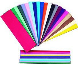 colorful tissue paper spread