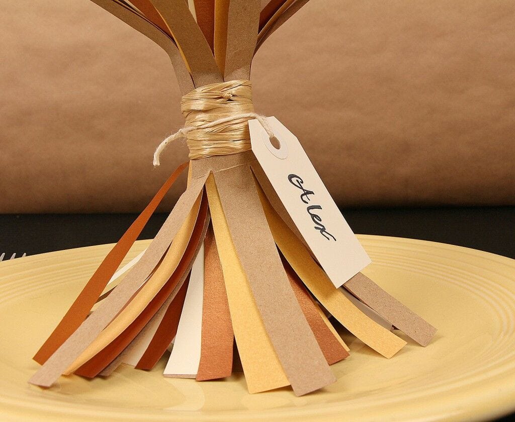 Homemade Thanksgiving Place Setting Idea Homemade Thanksgiving Place Setting Idea