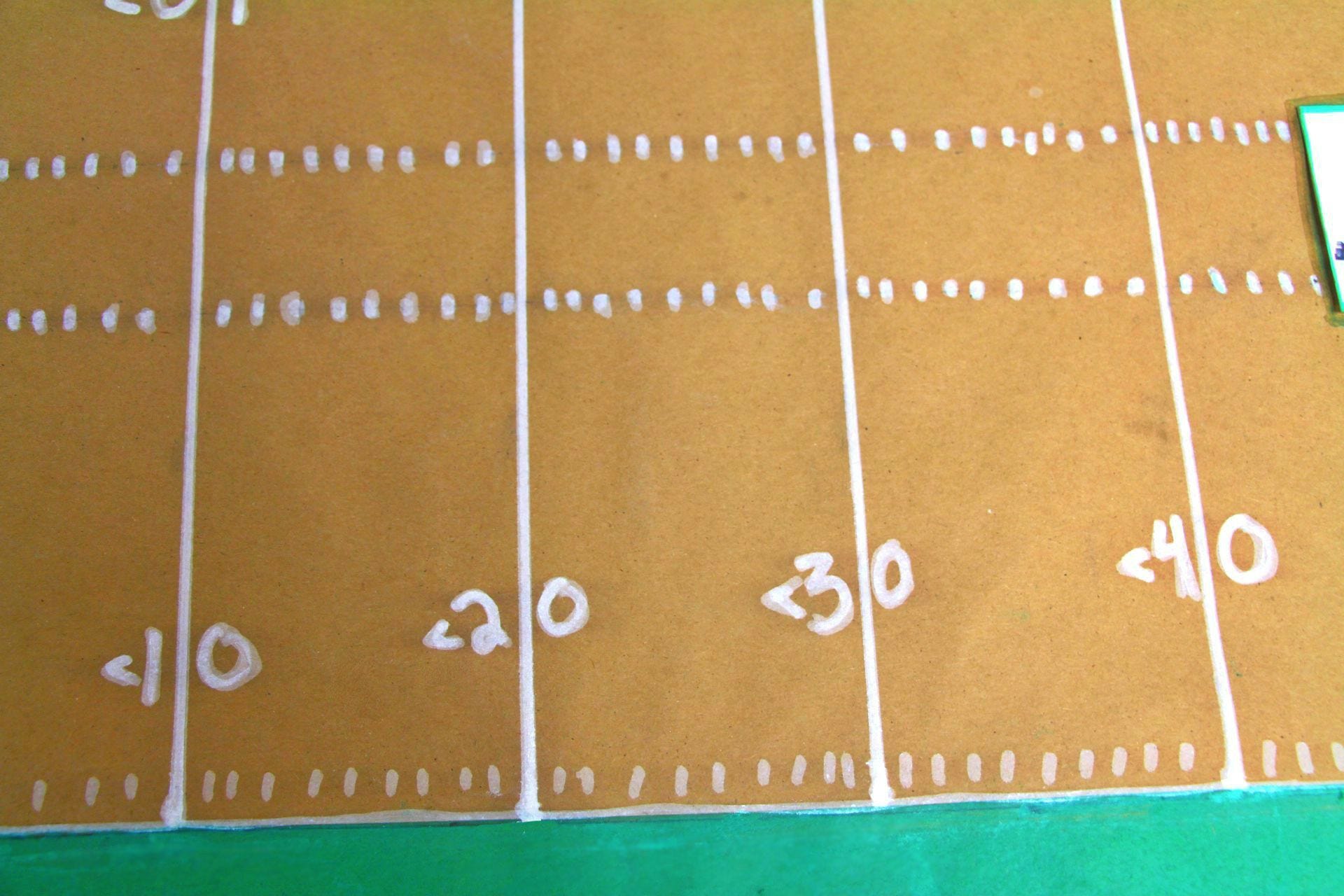 super bowl party football field table cloth