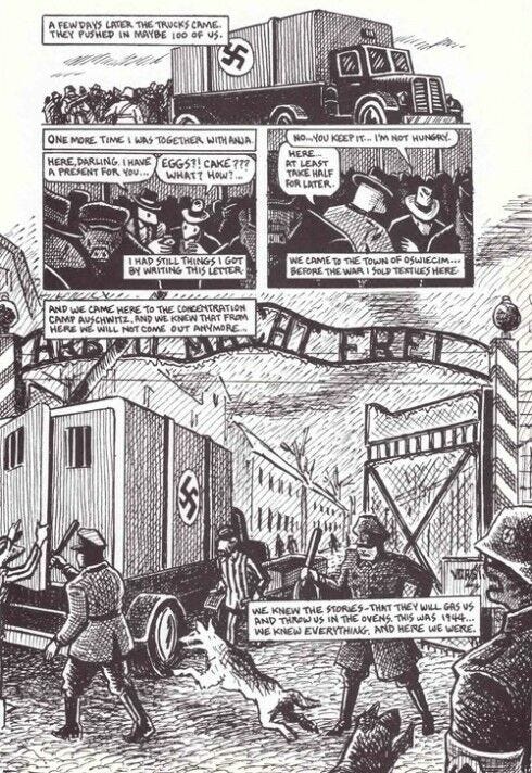 Comic book - Maus A page from Maus I: A Survivor's Tale: My Father Bleeds History