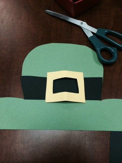 st. patty's day kid's craft leprechaun hat put together