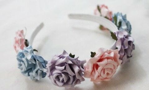 paper flower headband