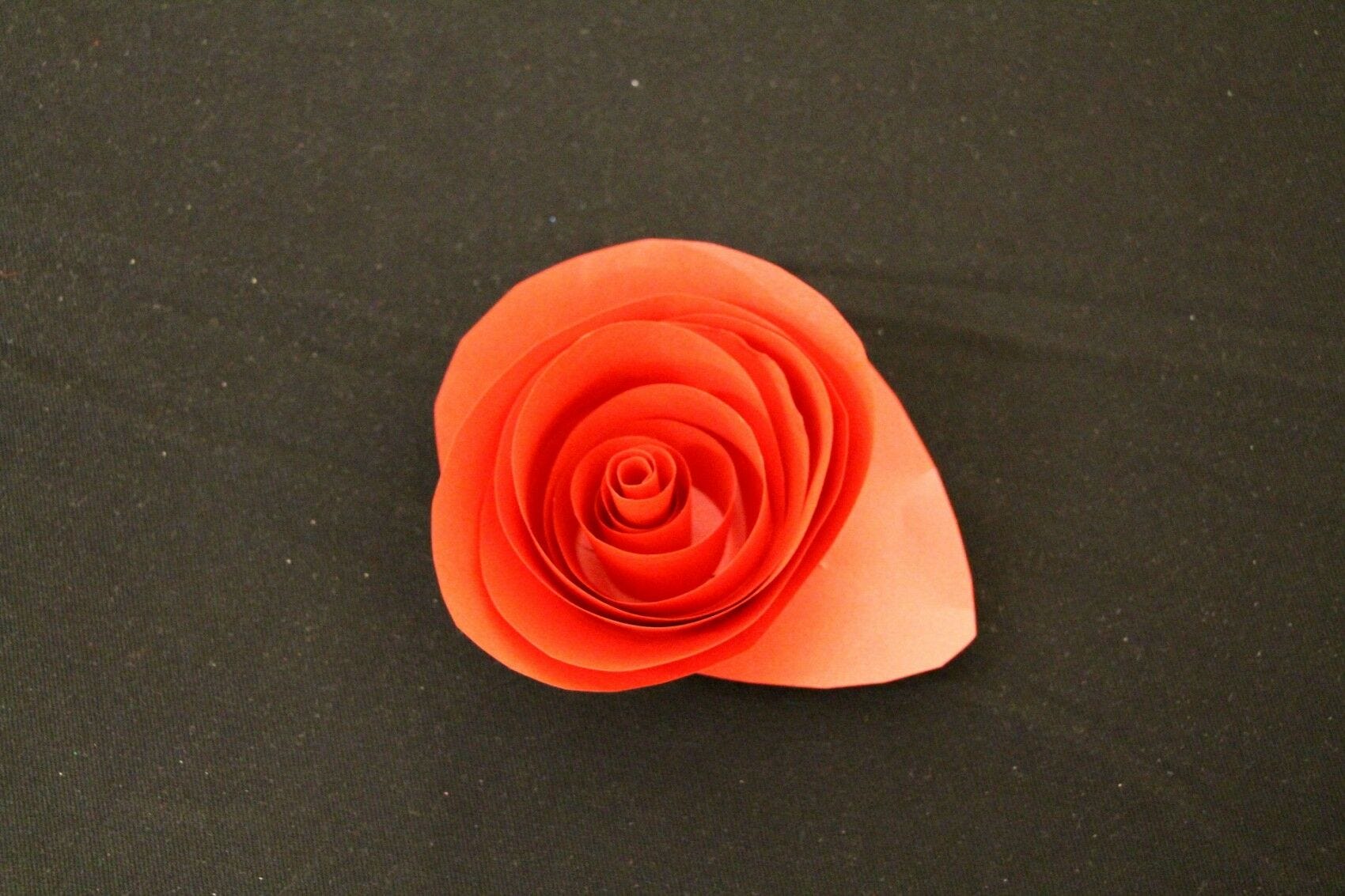 Red paper flower