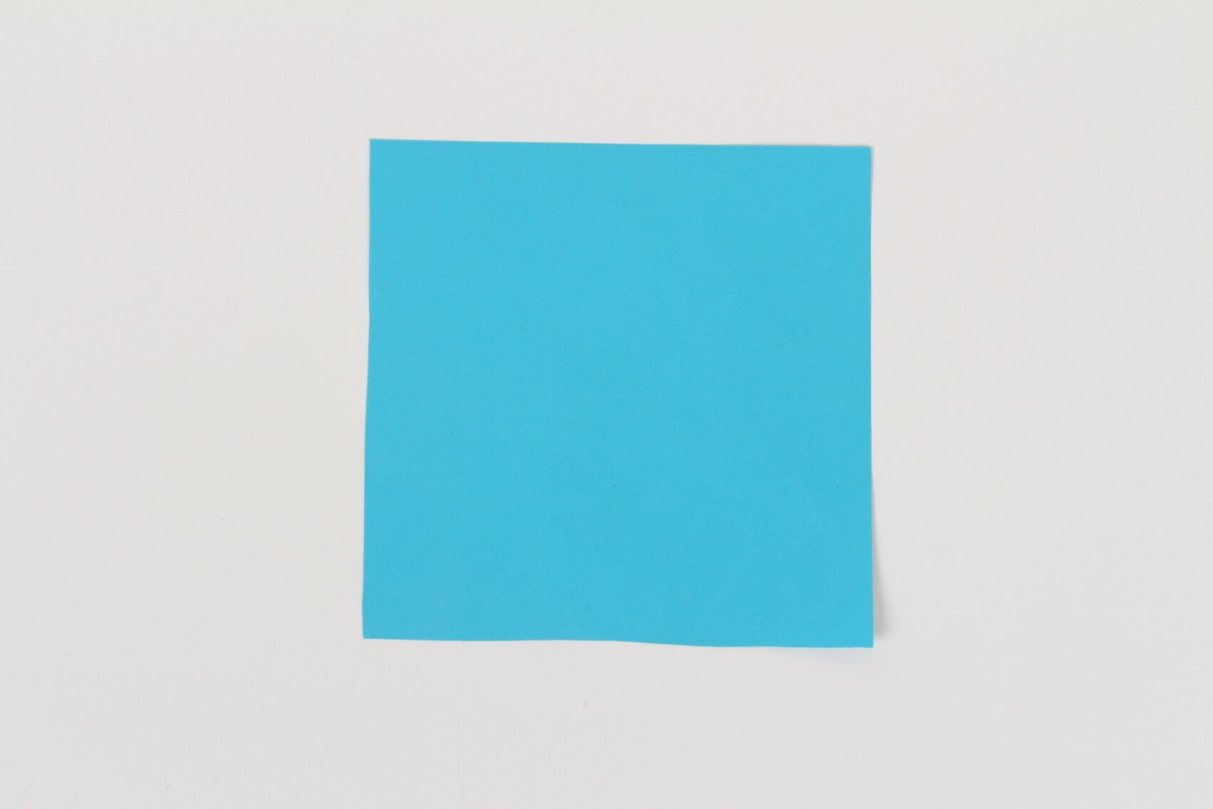 Blue square cutout