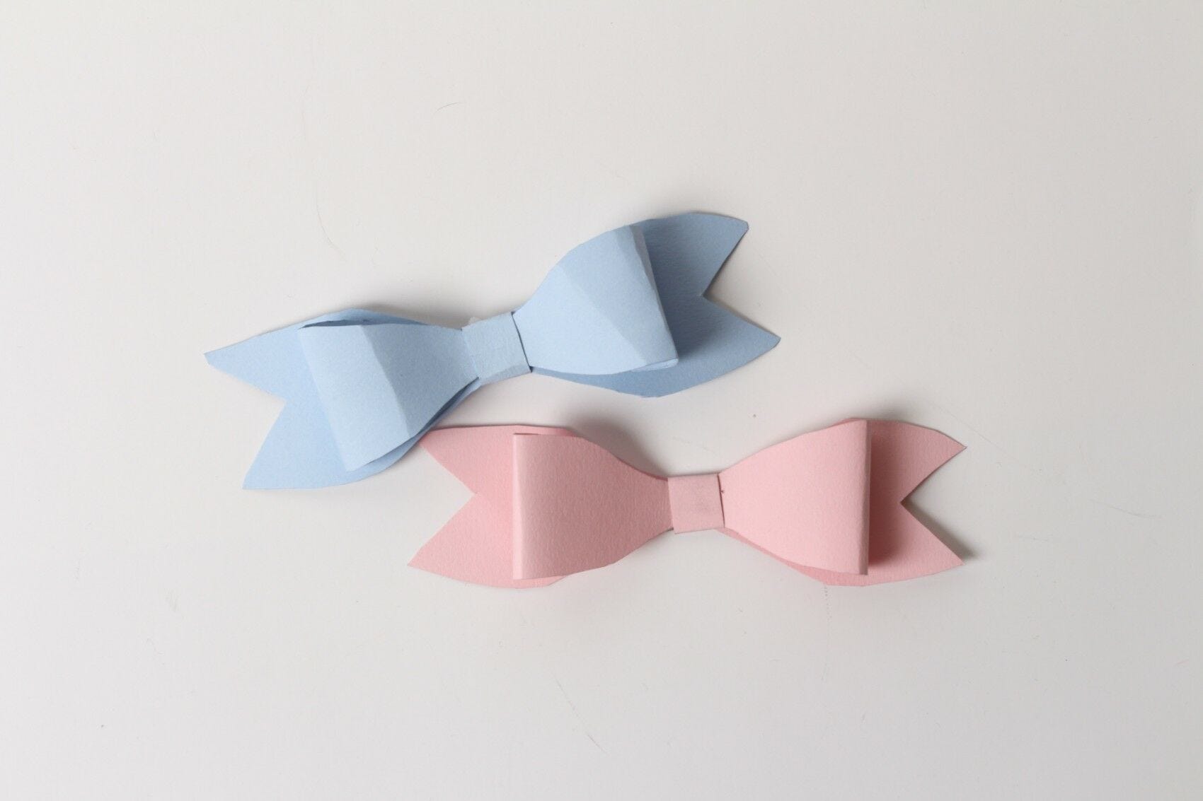 blue and pink bowties