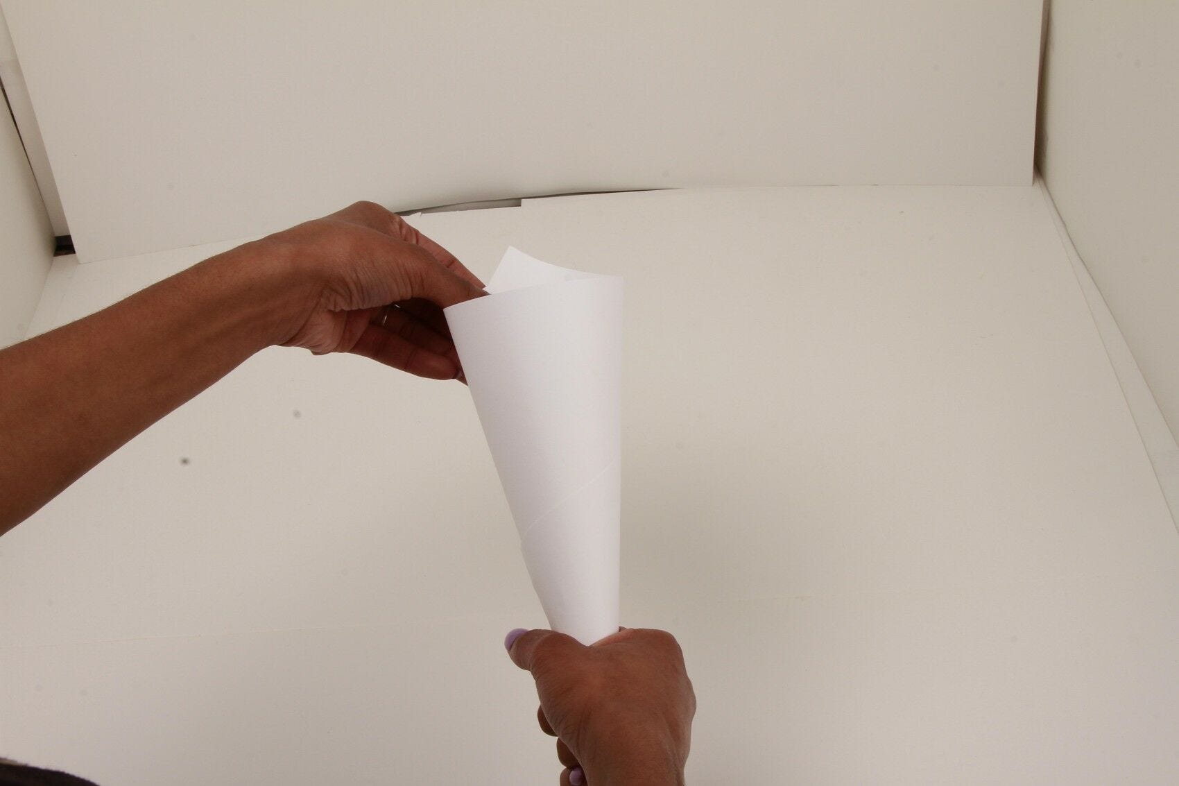 White paper cone