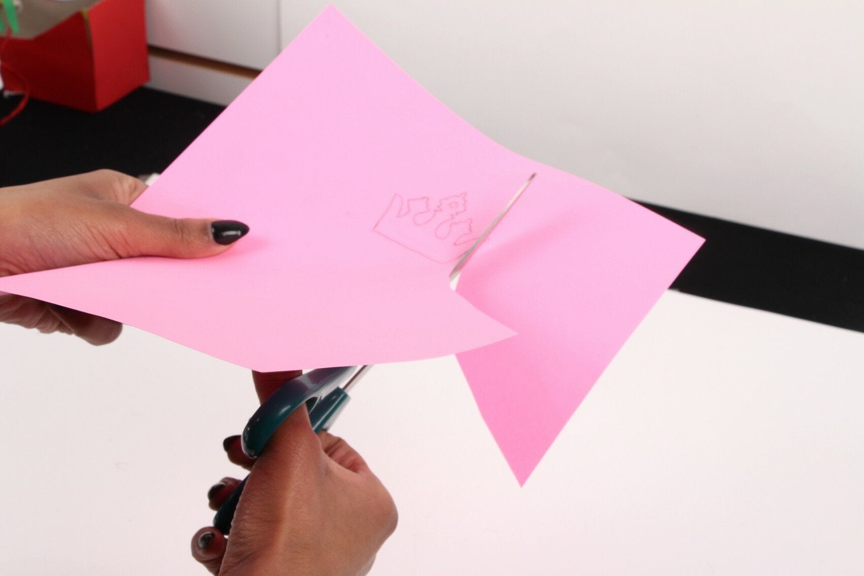 Cutting crown out of paper