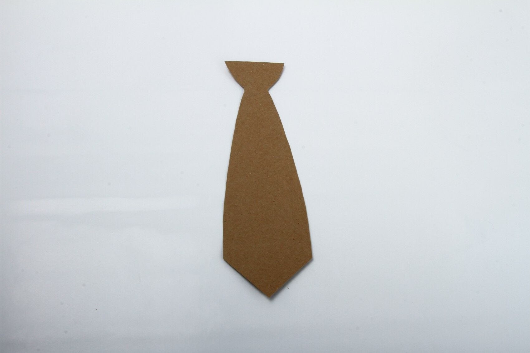 Brown paper necktie