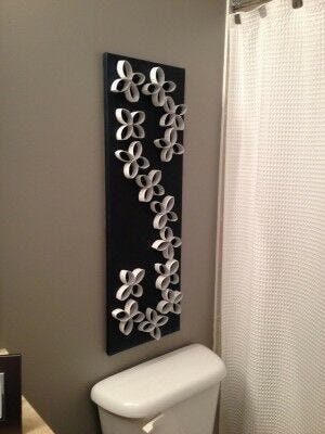 white flowers on black background bathroom scenery bathroom scenery, white flowers