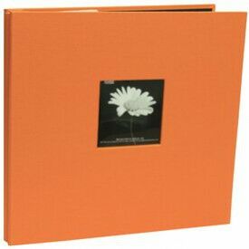 orange scrapbook album with small photo design cover