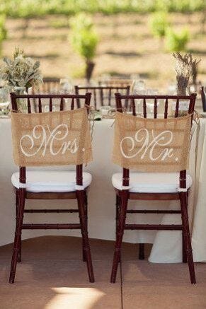 Mr. and Mrs. chairs chairs - Mr. & Mrs.