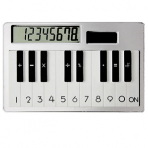 piano calculator, office supplies, whacky office supplies