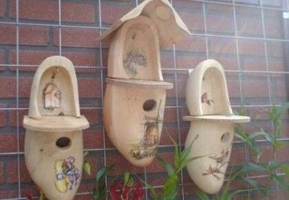 clogs birdhouse Clog birdhouses