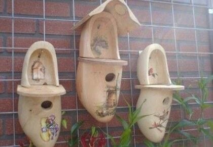 Clog birdhouses