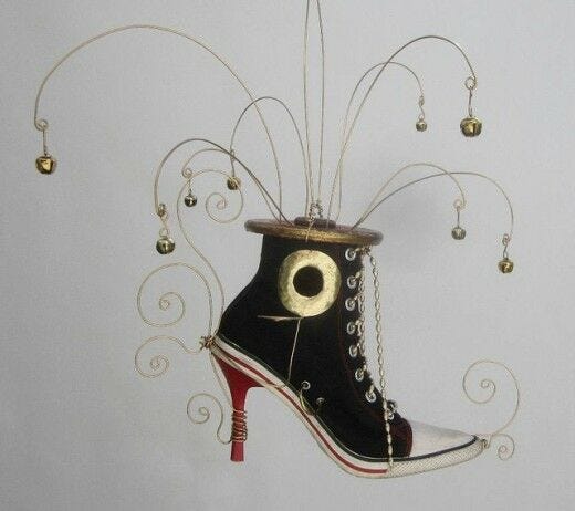 birdhouse, converse w heel converse heel birdhouse