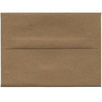 thanksgiving stationery: brown kraft envelope with straight flap