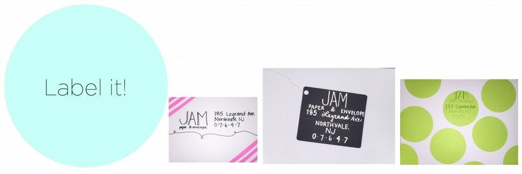labeled envelopes decorated and personalized envelopes