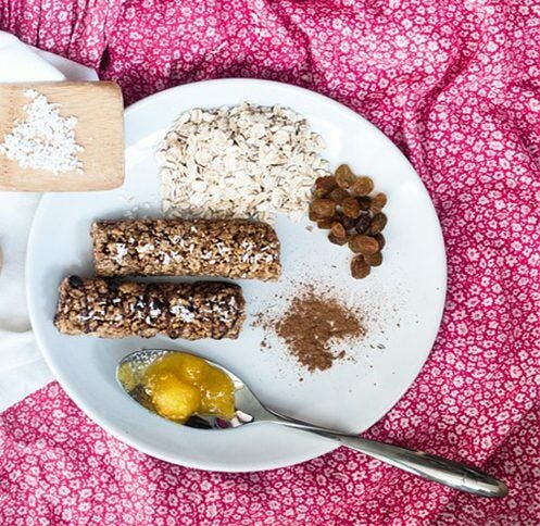 Cereal Bar, Granola Bar, Spoon, Granola