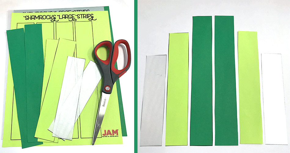 diy st. patrick's day, paper, stapler, staples