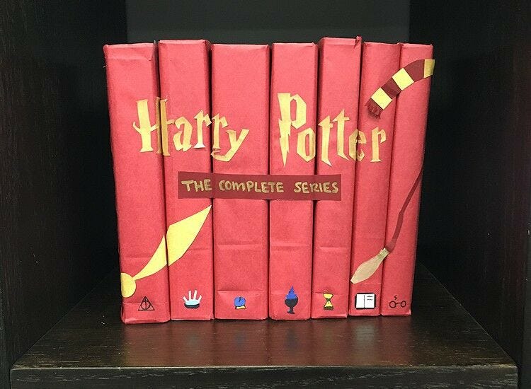 DIY harry potter book covers