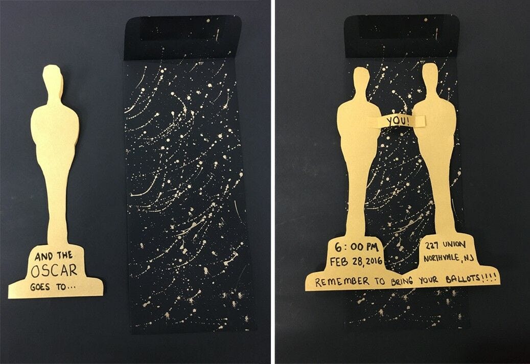 oscar statue invitation black and gold oscars party invitations trophy statue invite