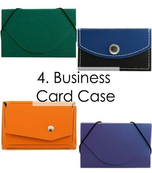 secret santa gift ideas for your coworkers: assorted colorful business card cases