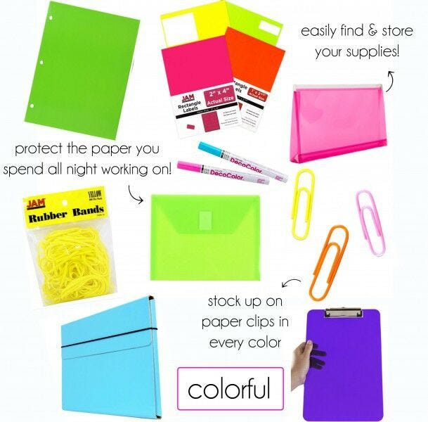 multi-colored school supplies School Supplies to Suit Your Style