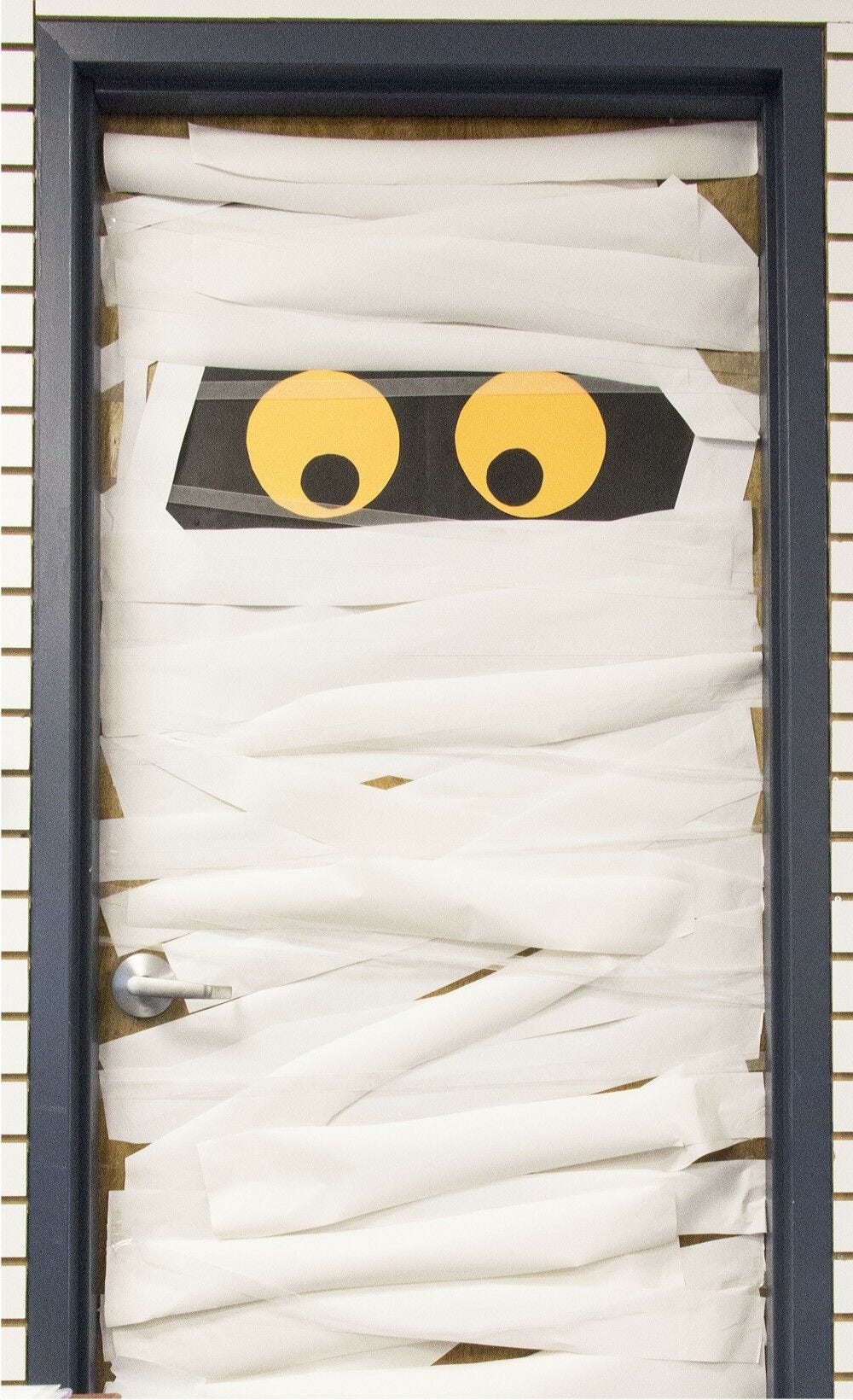 mummy, eyes, door, halloween