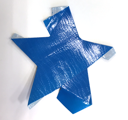 duct tape, tape, blue tape, star, blue star