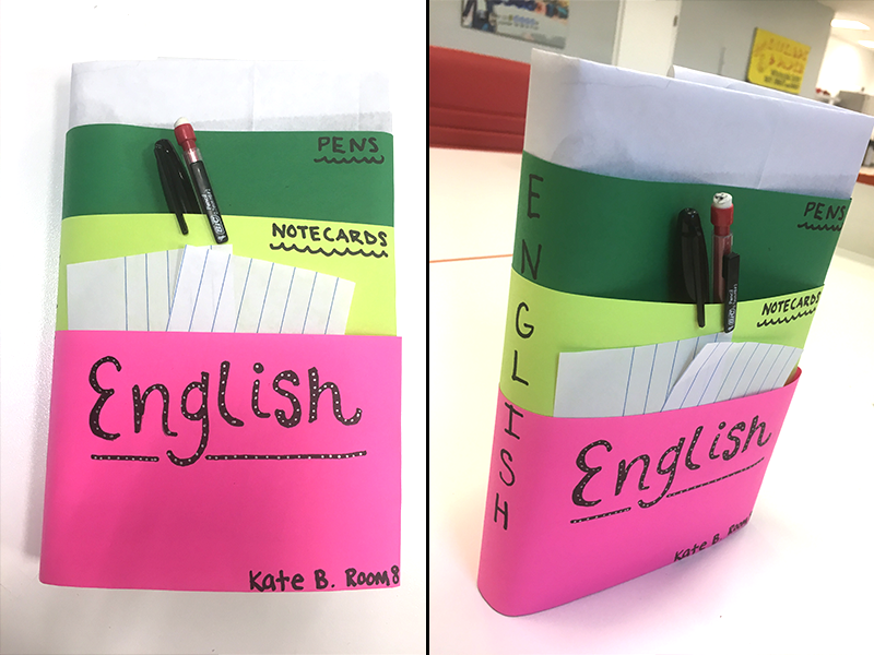 back to school textbook covers, diy book covers, english book