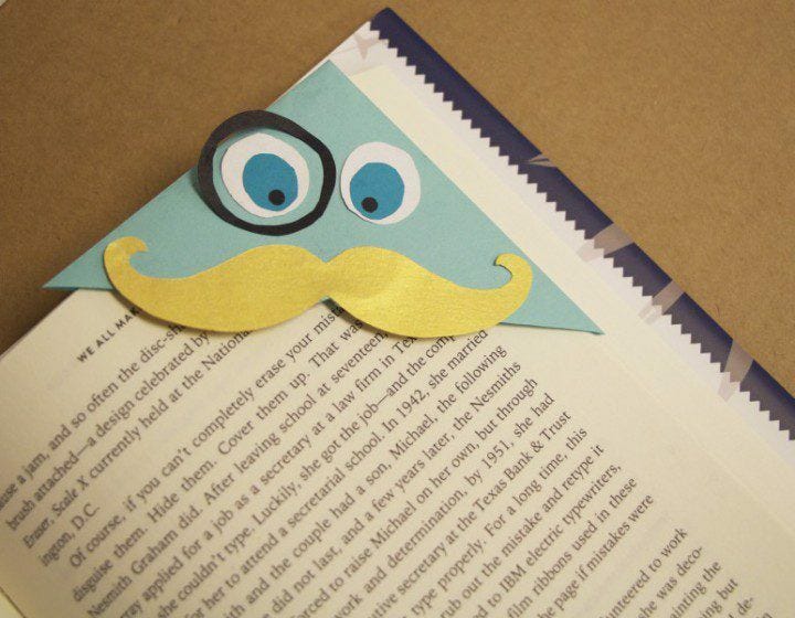 blue bookmark, reading, diy bookmark, paper crafts